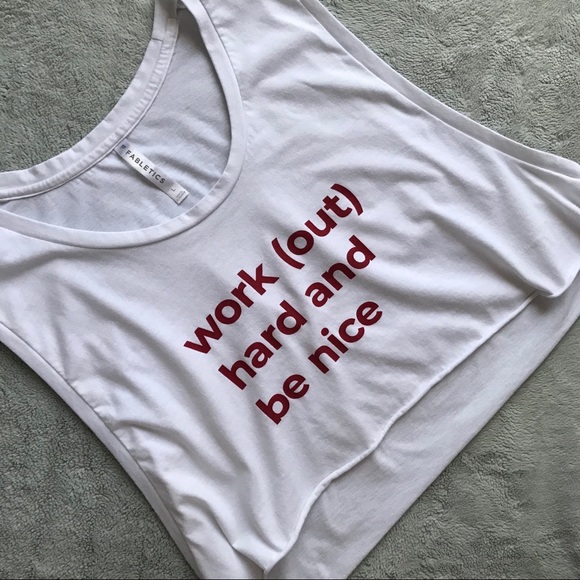 Fabletics Tops - Fabletics Work Out Be Nice Crop Janice Muscle Tank